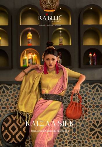 Kaizaa Silk By Rajbeer Weaving Silk Partywear Saree Collection